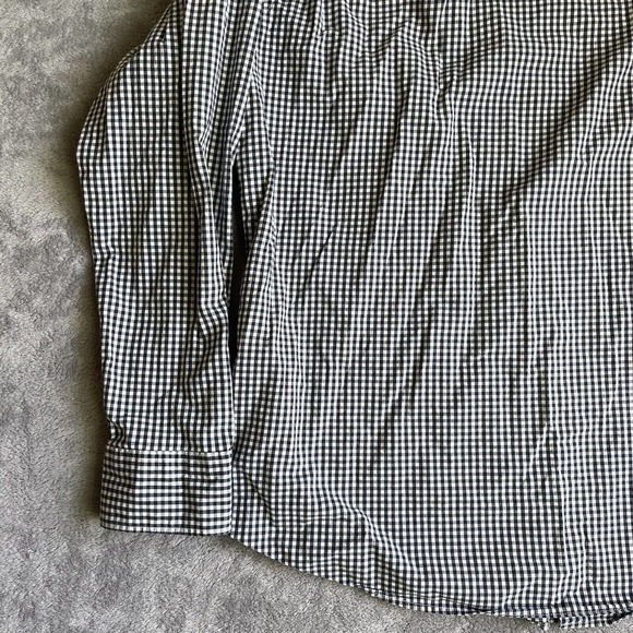 VTG J. Crew Shirt Mens Large Blue Checkered Classic Button Up Collared Preppy - Picture 11 of 15